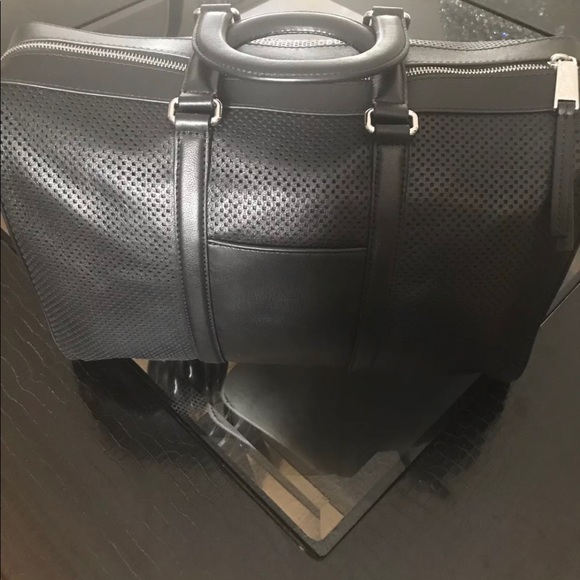 Michael Kors Libby Perforated Leather Gym Bag - Picture 8 of 10